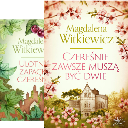 Okładki do Czereśnie zawsze muszą być dwie i Ulotny zapach czereśni