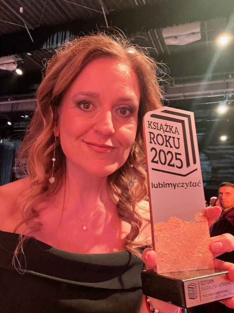 Magdalena Witkiewicz. Nagroda za książkę roku w kategorii literatura obyczajowa, romans w plebiscycie lubimyczytac.pl